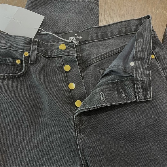 NWT French designer Jeu Illimite black jeans - Picture 7 of 11